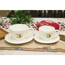 Haonai porcelain coffee cup with handle porcelain coffee set with customized logo